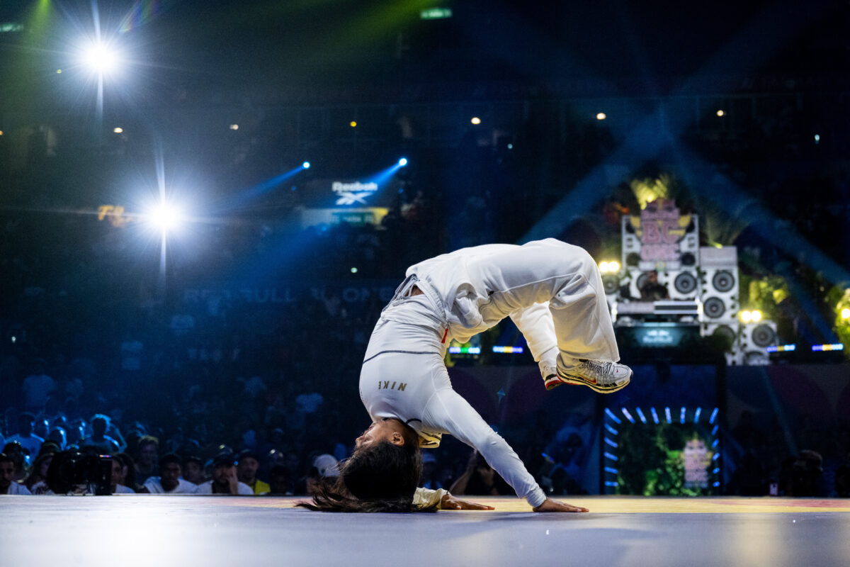 India does the headhollowback on the Red Bull BC One World Final 2024 stage